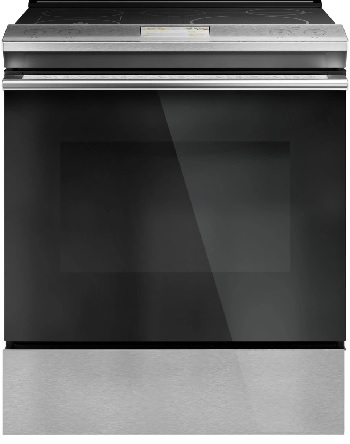 Front view of the Café CHS90XM2NS5 induction range 