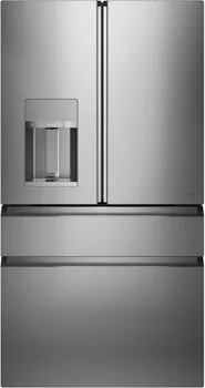 Front view of the Cafe CVE28DM5NS5 refrigerator 