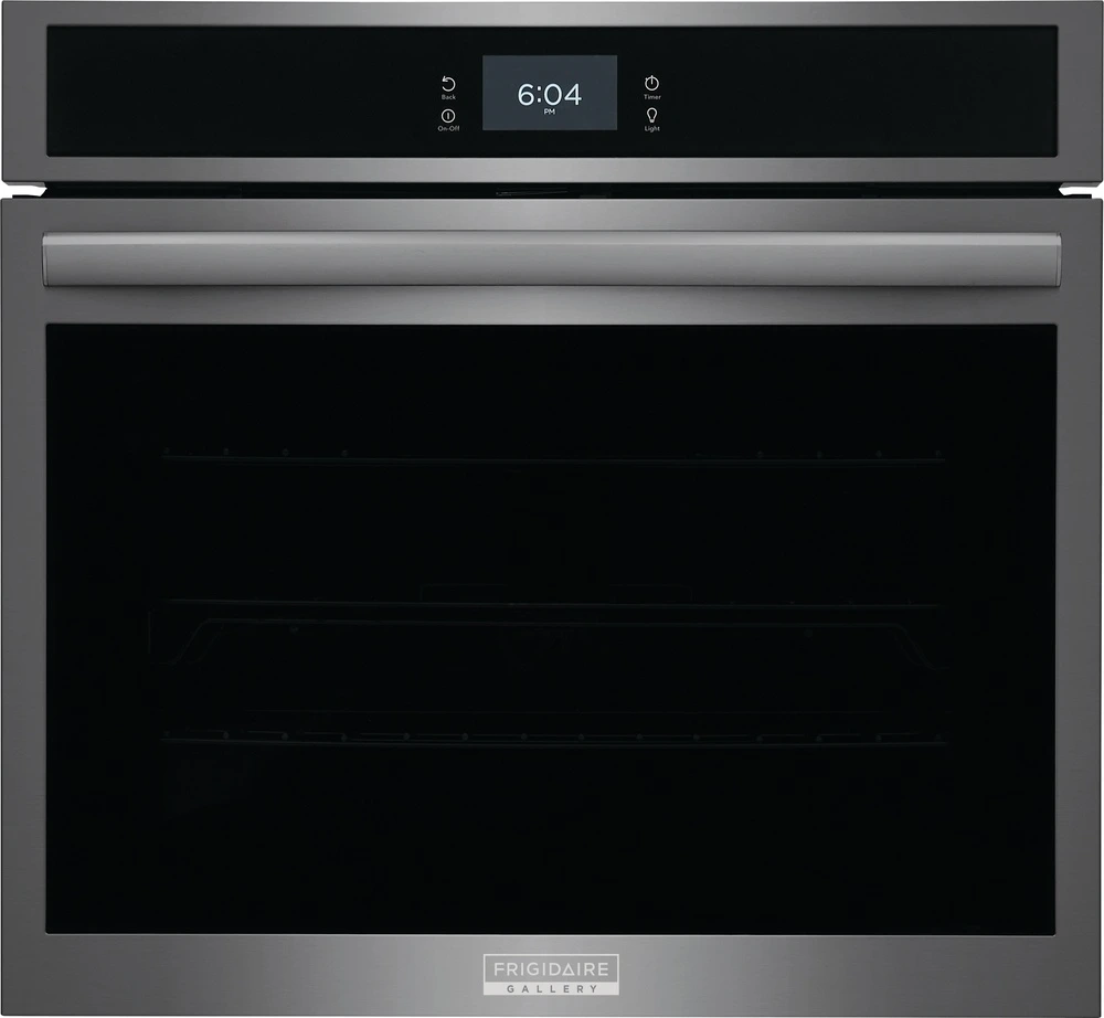 Front view of the Frigidaire Gallery GCWS2767AD convection oven 