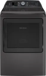 Front view of the GE Profile PTD90EBPTDG dryer 