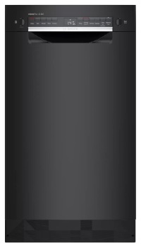 Front view of the Bosch 300 Series SPE53B56UC dishwasher 