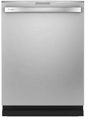 Front view of the GE Profile PDT715SYNFS dishwasher 
