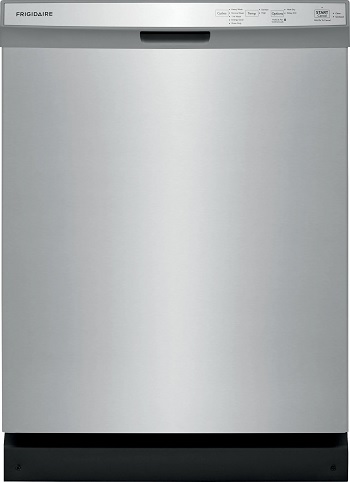 Front view of the Frigidaire FFCD2418US dishwasher 