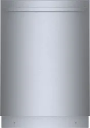 Front view of the Bosch 800 Series SHX78B75UC dishwasher 