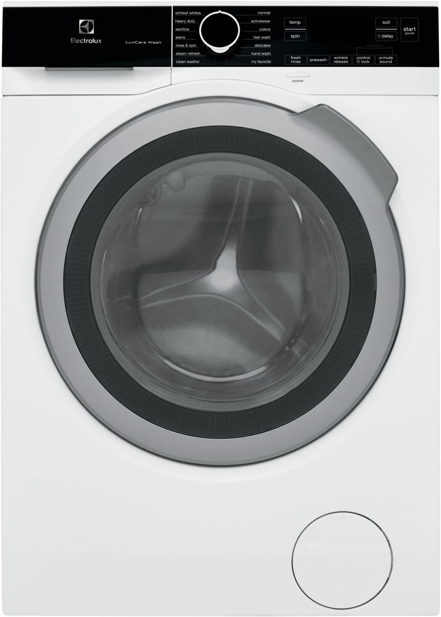 Front view of the Electrolux ELFW4222AW front load washer 