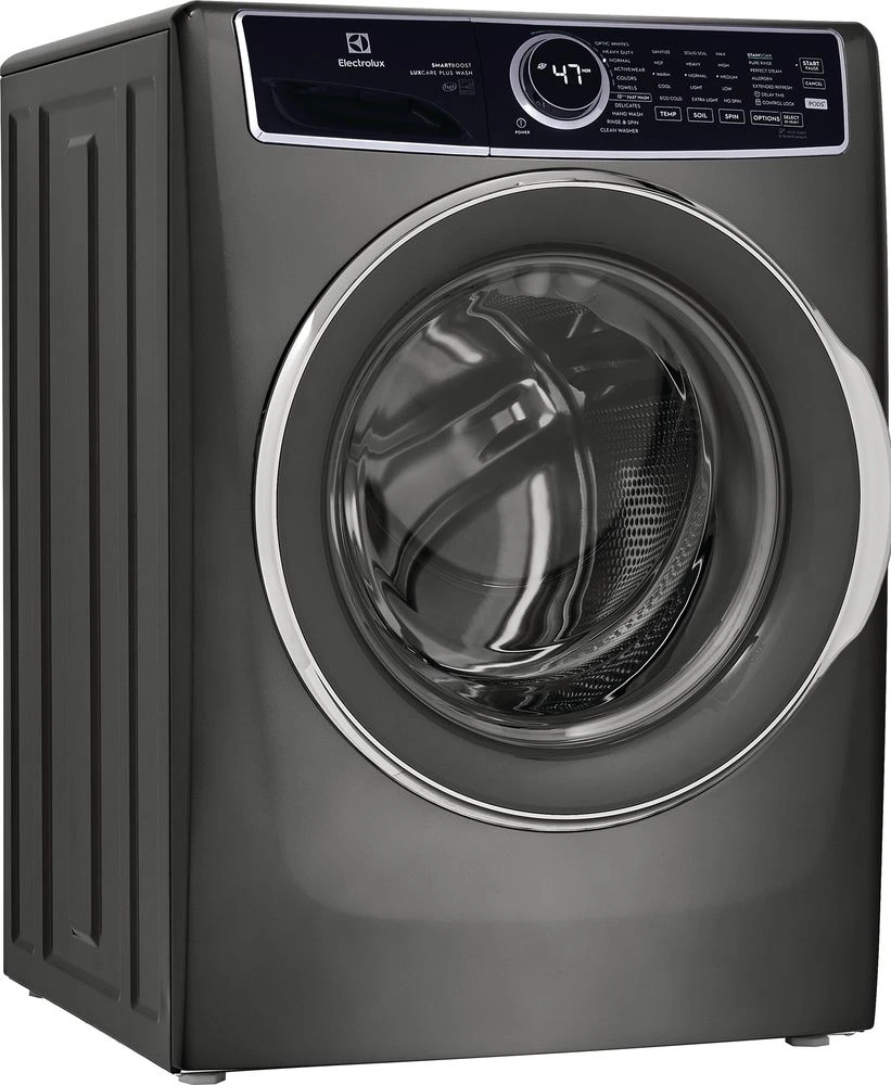Front view of the Electrolux ELFW7637BT front load washer 
