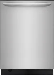 Front view of the Frigidaire Gallery FGID2476SF dishwasher 