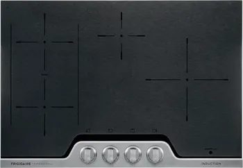 Overhead view of the Frigidaire Professional FPIC3077RF cooktop 