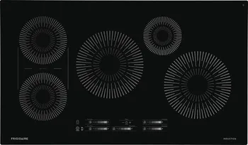 Overhead view of the Frigidaire FCCI3627AB induction cooktop 