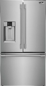 Front view of the Frigidaire Professional PRFC2383AF French door refrigerator 