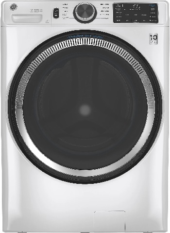 Front view of the GE GFW550SSNWW front load washer 