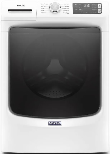 Front view of the Maytag MHW5630HW front load washer 