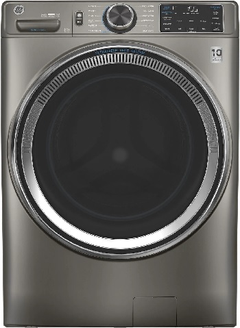 Front view of the GE GFW650SPNSN-CL front load washer 
