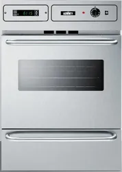Front view of the Summit TTM7882BKW oven 