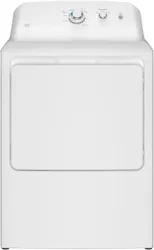 Front view of the GE GTX33EASKWW dryer 