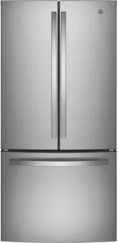 Front view of the GE GNE25JYKFS refrigerator 