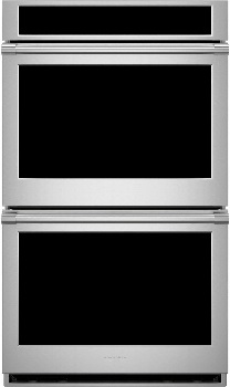 Front view of the Monogram ZTD90DPSNSS double wall oven 