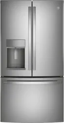 Front view of the GE Profile PYE22KYNFS refrigerator 