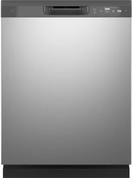 Front view of the GE GDF510PSRSS dishwasher 