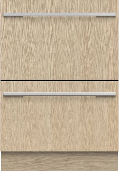Front view of the Fisher & Paykel Series 9 DD24DI9 N dishwasher drawers 