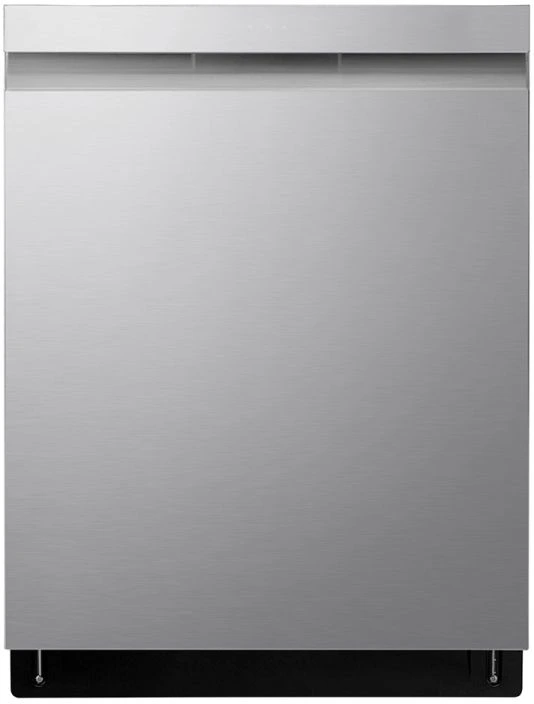 Front view of the LG LDP6810SS stainless steel dishwasher 