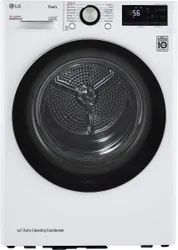 Front view of the LG DLHC1455W dryer 