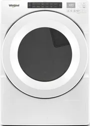 Front view of the Whirlpool WHD560CHW dryer 