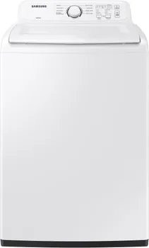 Front view of the Samsung WA40A3005AW top load washer 