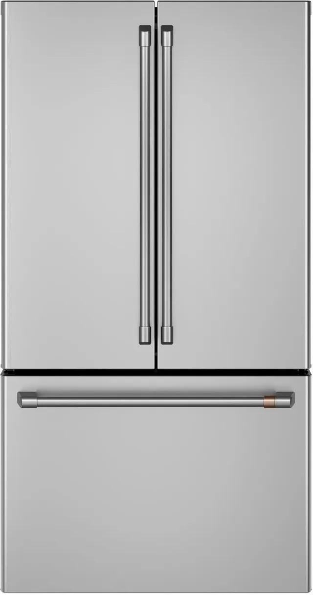 Front view of GE Cafe CWE23SP2MS1 refrigerator 