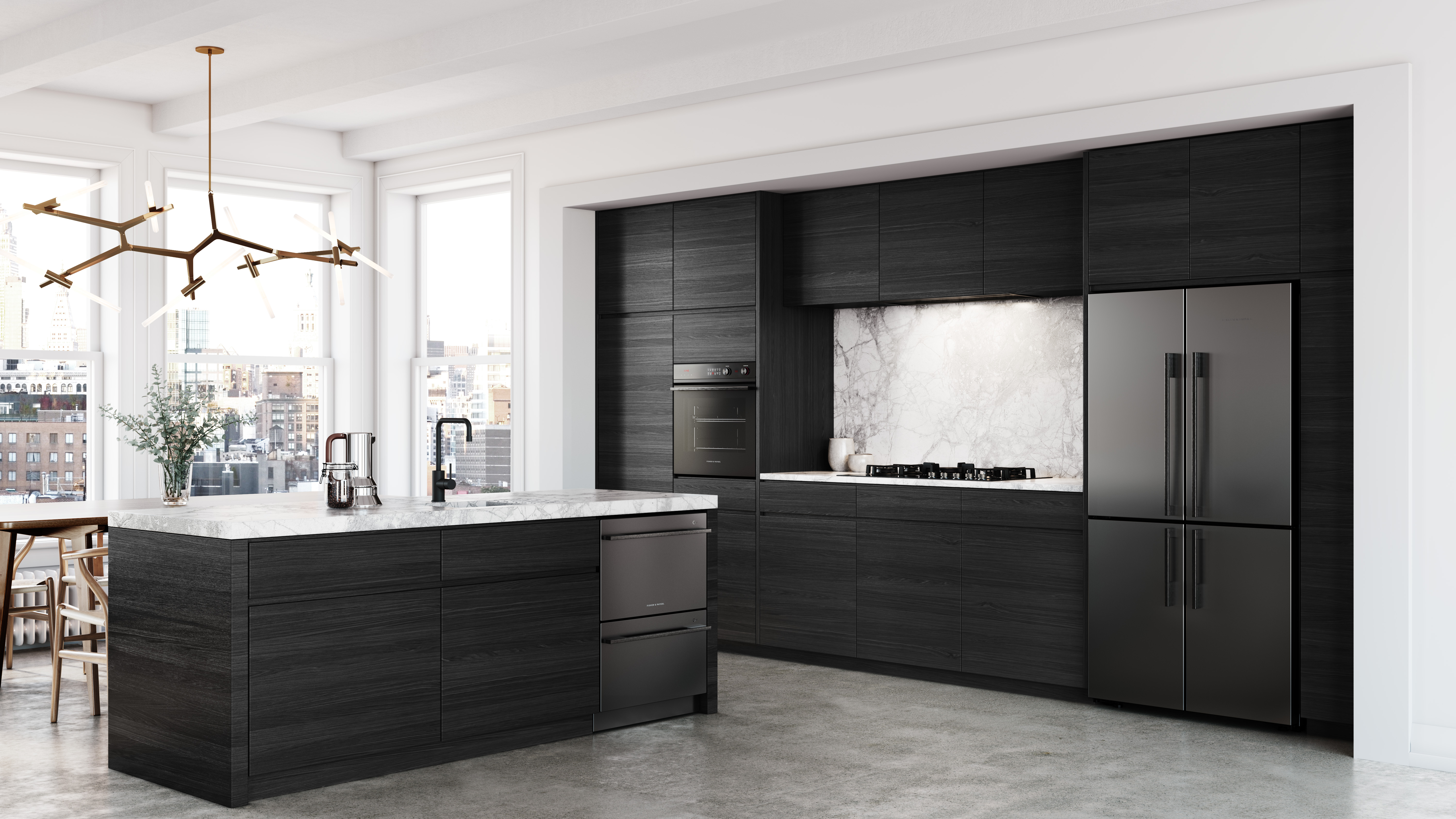 fisher paykel display kitchen