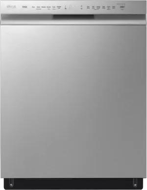 Front view of the LG LDFN4542S dishwasher 