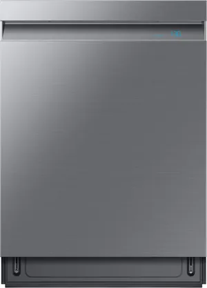 Front view of the Samsung DW80R9950US dishwasher 