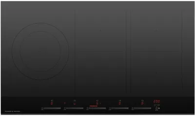 Front view of the Fisher & Paykel Series 9 36” induction cooktop 