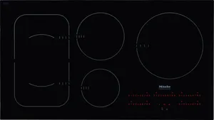 Overhead view of the Miele KM 6375 induction cooktop 