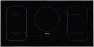 Overhead view of the Miele KM 6377 induction cooktop 