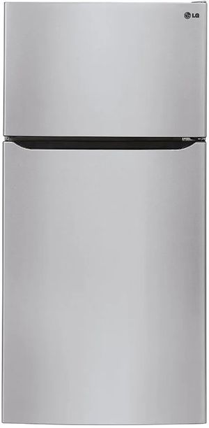 Front view of LG LTWS24223S top freezer refrigerator 