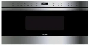 Front view of the Wolf MD30TE/S microwave drawer 