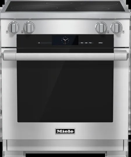 Front view of Miele HR 1622 induction range 