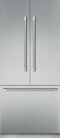 Front view of Thermador T36BT925NS French door refrigerator 