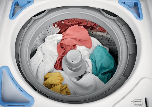 top view of a full top load washer