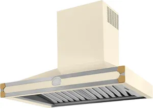 Front view of the La Cornue CornuFe 36" range hood