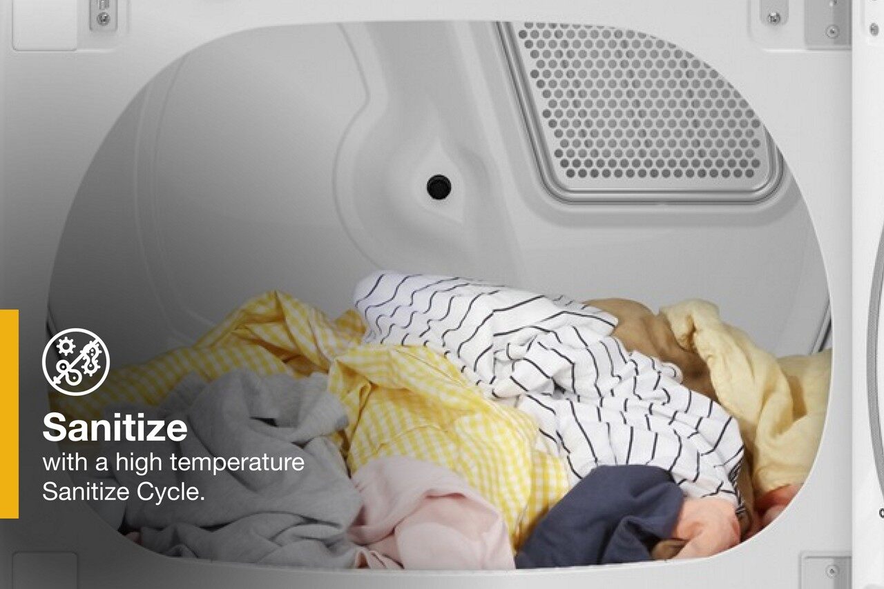 graphic of sanitize feature on whirlpool p180188 dryer