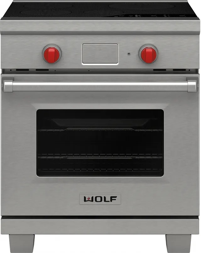 Front view of Wolf IR304PE/S/PH induction range 