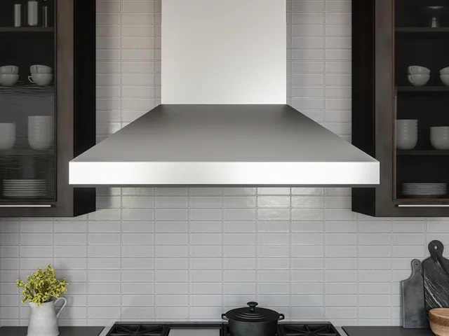 Zephyr AK7648AS chimney range hood over smooth top cooktop Zephyr AK7648AS chimney range hood over smooth top cooktop 