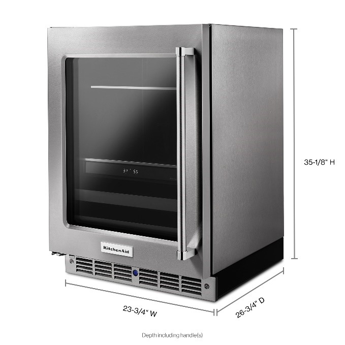 product image of KitchenAid® 4.8 Cu. Ft. Beverage Center (KUBL304ESS)