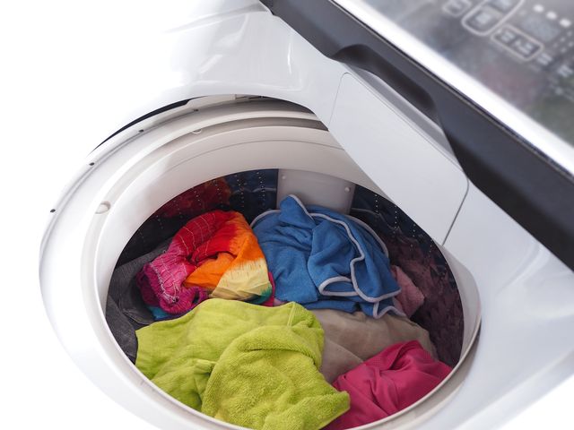 front view of a full top load washer