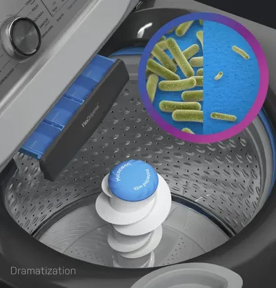 GE Profile Diamond Gray Top Load Washer