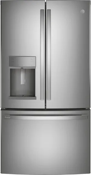 Stainless steel GE Profile French door refrigerator
