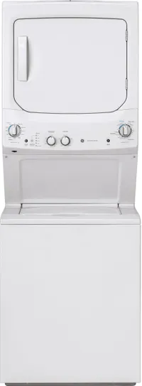 GE White on White Stacked Washer and Dryer