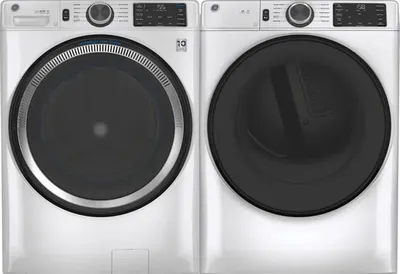 GE White Front Load Laundry Pair